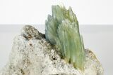 Blue Bladed Barite Crystal Clusters with Calcite - Morocco #184307-2